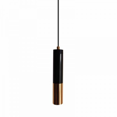 Lampa wisząca GOLDEN PIPE-1 czarno złota 5 cm