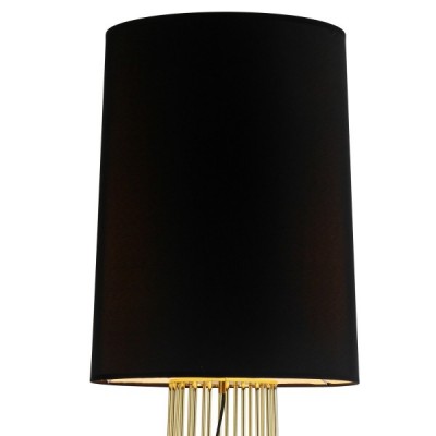 Lampa podłogowa FILO-1 czarno - złota 156 cm