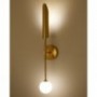 Lampa ścienna MIKA-1 biało złota 85 cm