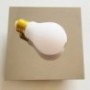 Lampa ścienna BULB LED złota 15 cm
