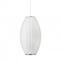 Lampa wisząca SILK BARREL biała 50 cm