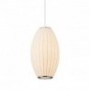 Lampa wisząca SILK BARREL biała 50 cm