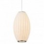 Lampa wisząca SILK BARREL biała 60 cm